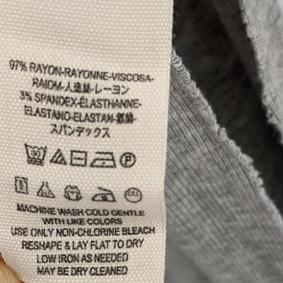 We The Free Grapevine Grey Asymmetrical Tunic Top - Picture 8 of 9